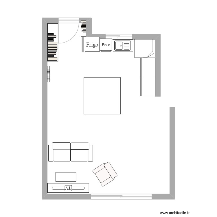 PIECE PRINCIPALE. Plan de 0 pièce et 0 m2 PIECE PRINCIPALE. Plan de 0 pièce et 0 m2