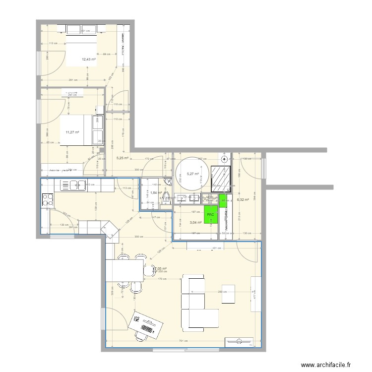 LIGNE BLEUE 28. Plan de 0 pièce et 0 m2