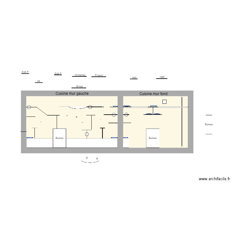 Chat cuisine mur1. Plan de 0 pièce et 0 m2