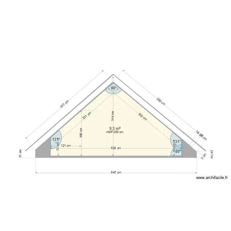 coupe le pauder. Plan de 