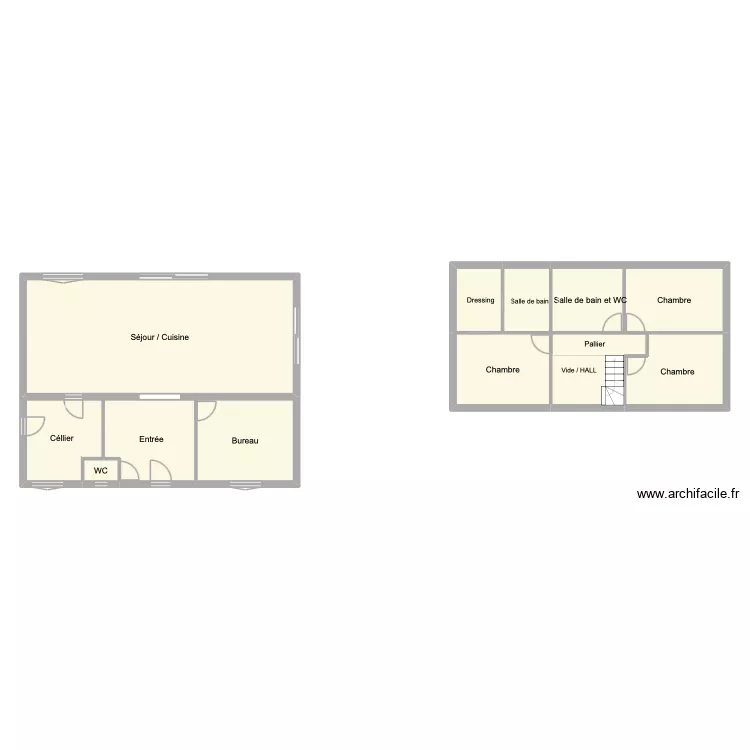 Maison Sorrus. Plan de 12  et 162 m²