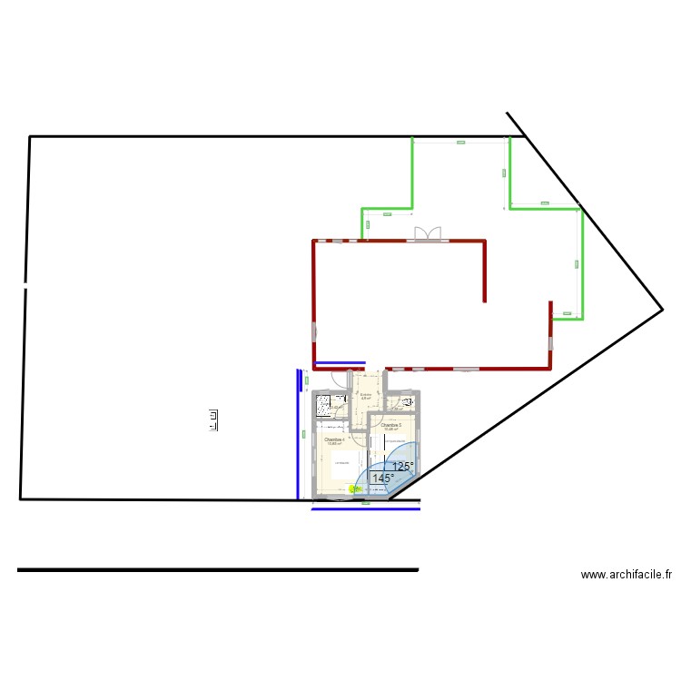 Favone 2 Ch Rectangle Variante 2. Plan de 0 pièce et 0 m2
