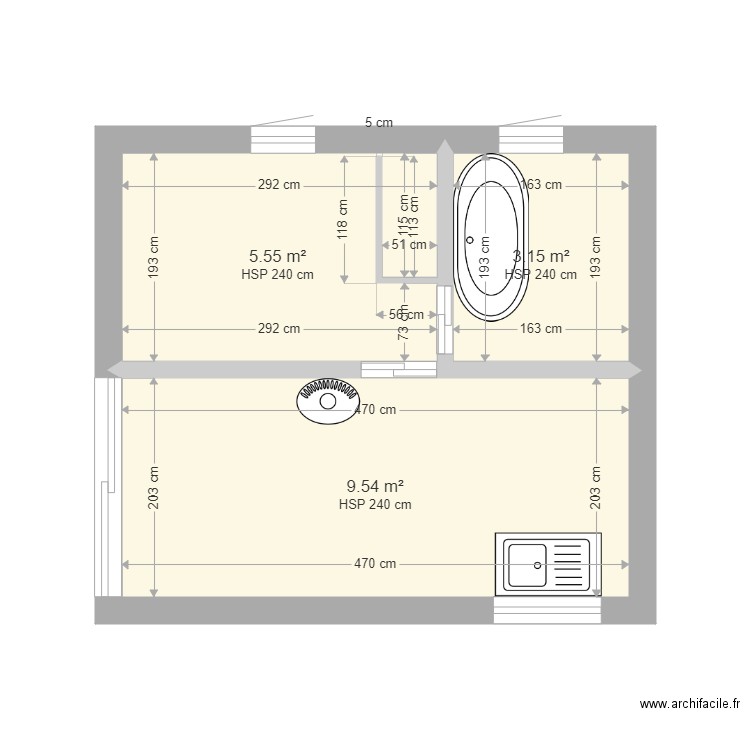essai 1. Plan de 0 pièce et 0 m2