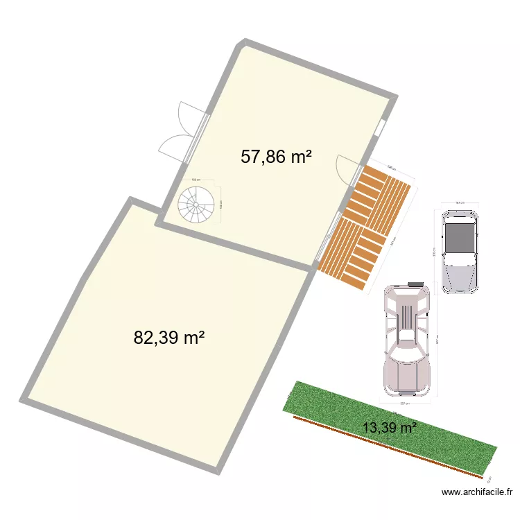 Chavenay vue dessus. Plan de 