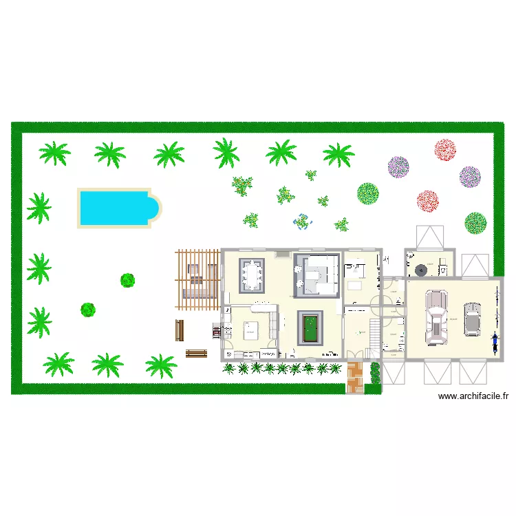 320 double garage 2 etages est ouest. Plan de 