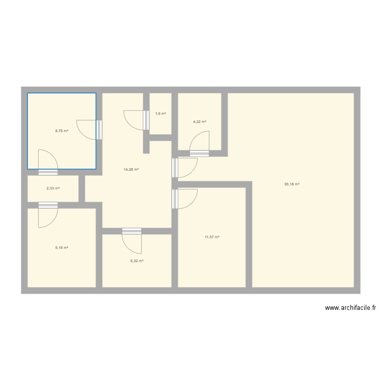 appart. Plan de 0 pièce et 0 m2