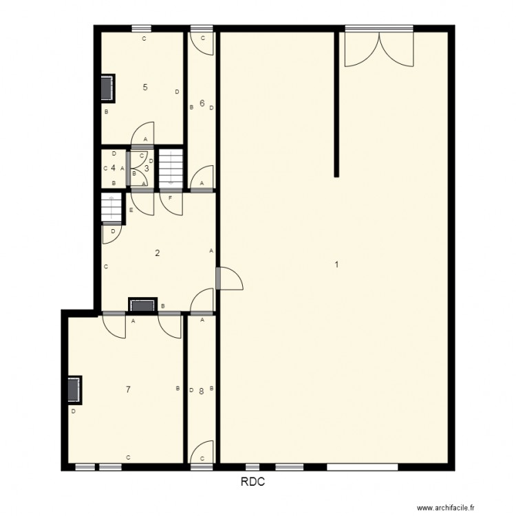 184548 JACQUERAY Plomb. Plan de 0 pièce et 0 m2