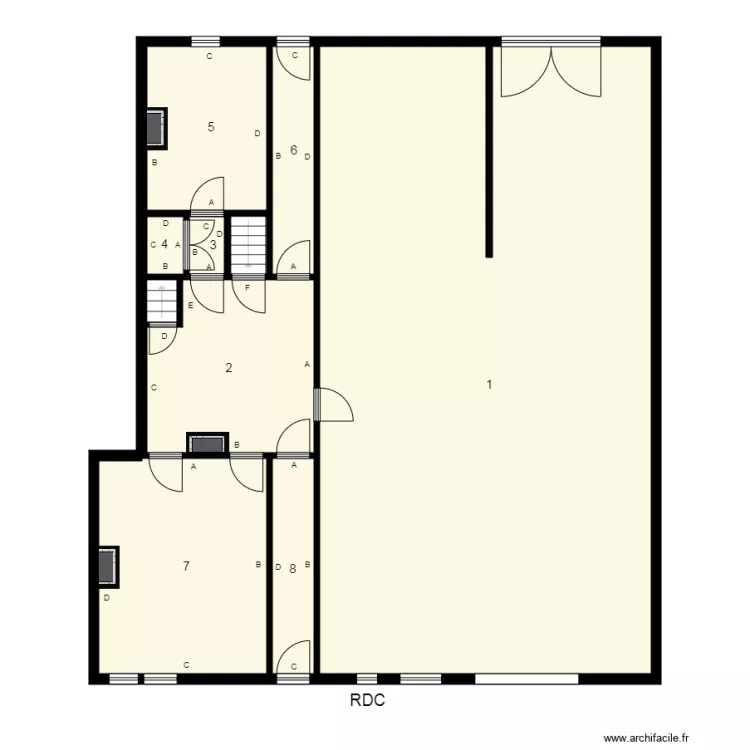 184548 JACQUERAY Plomb. Plan de 