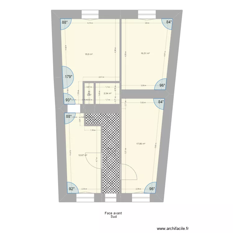 Perrin Luxeuil. Plan de 
