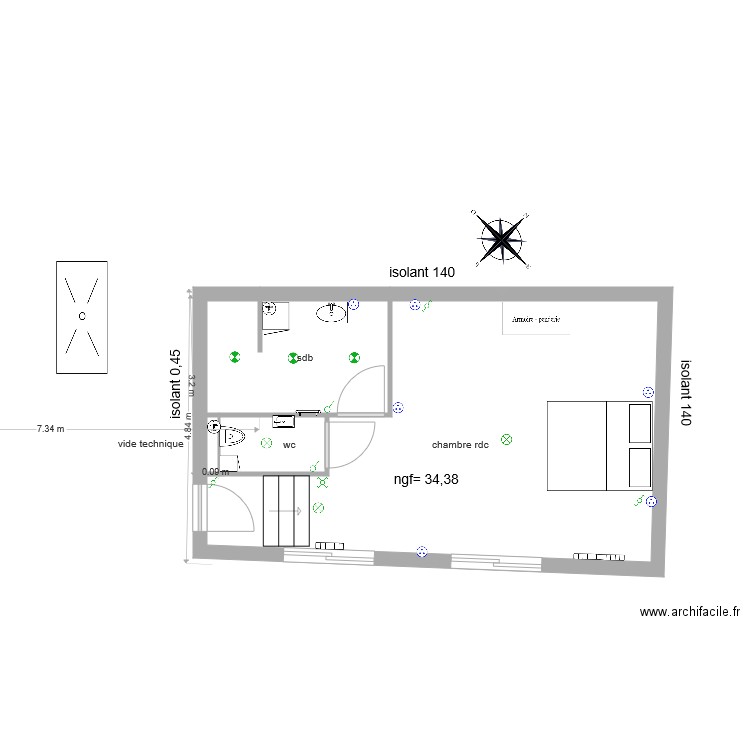 plan interieur 2. Plan de 0 pièce et 0 m2