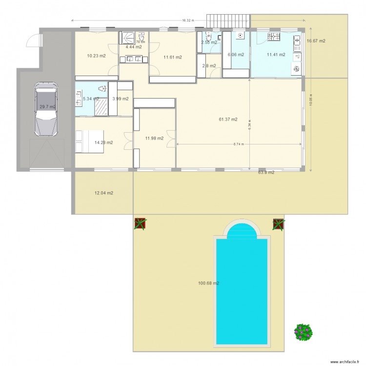 La case bambou plan définitif. Plan de 0 pièce et 0 m2