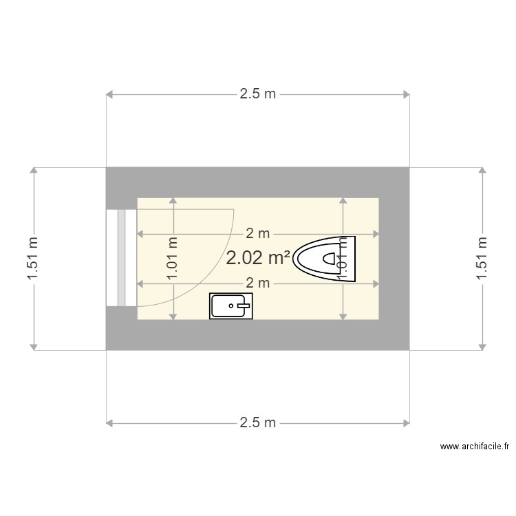 implantation wc maison will. Plan de 0 pièce et 0 m2