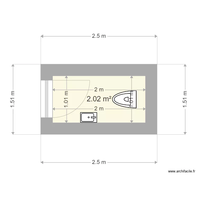 implantation wc maison will. Plan de 