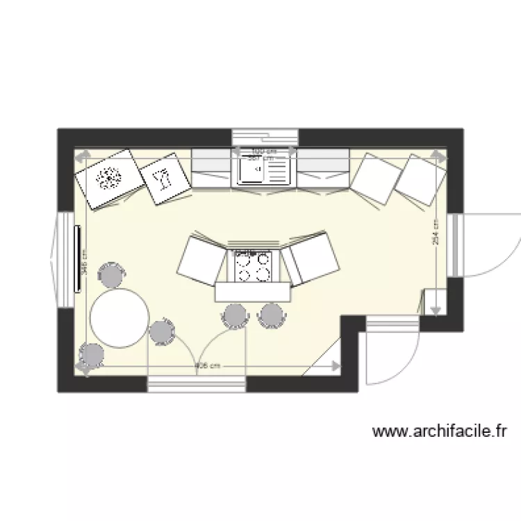 cuisine BA concept 5 bis. Plan de 