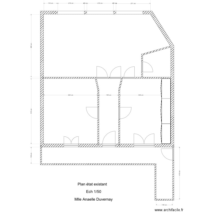 plan existant anaelle. Plan de 0 pièce et 0 m2