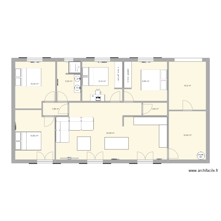 Plan projetV2. Plan de 0 pièce et 0 m2