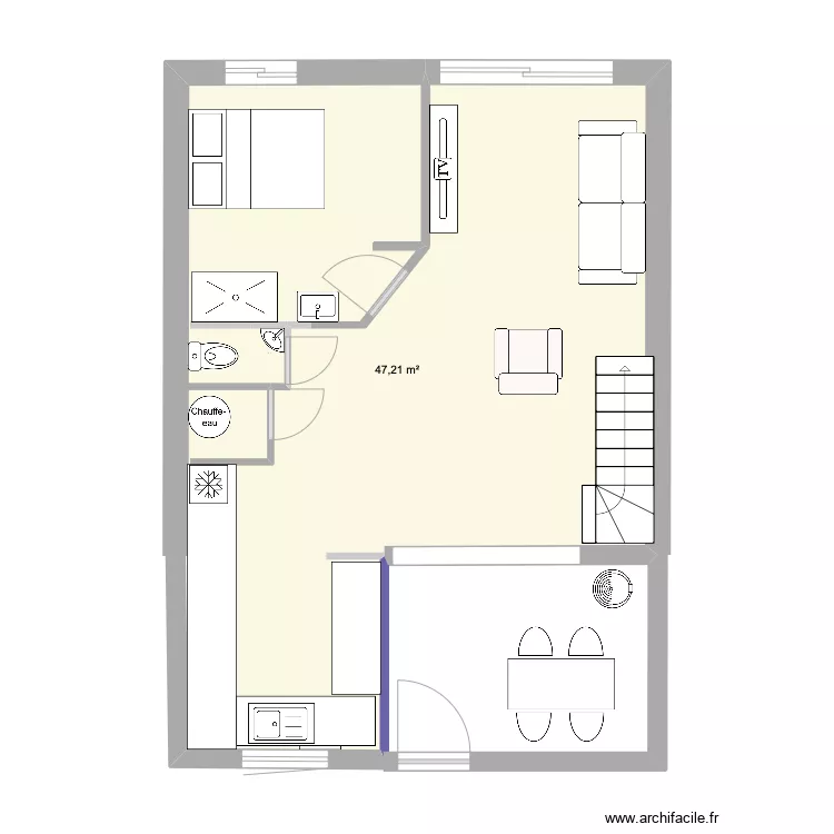 MAISON RDC modifi&eacute;e 6. Plan de 