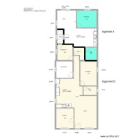 Logement 3 et 4  tailles fenetres et nom des pieces