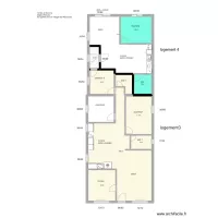 Logement 3 et 4  tailles fenetres et nom des pieces