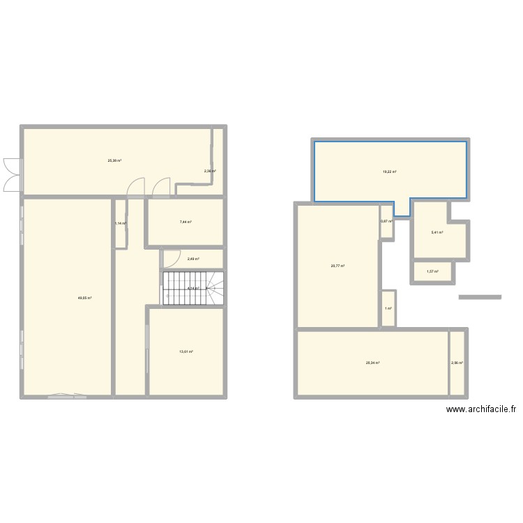 ROBLOT. Plan de 16 pièces et 177 m2