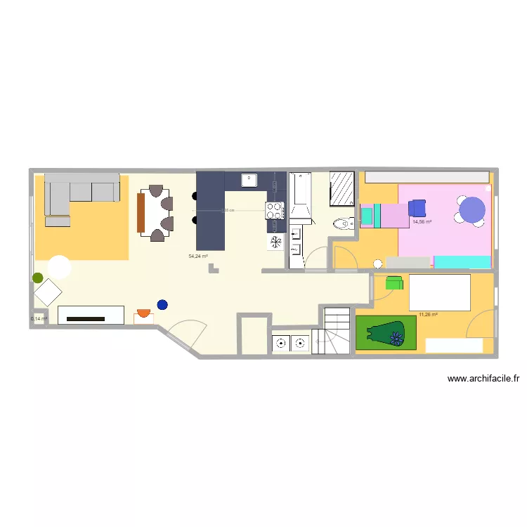 mezzanine Amélie. Plan de mezzanine Amélie. Plan de