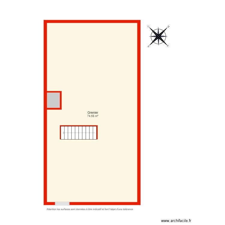 BI 4285 grenier non côté. Plan de 0 pièce et 0 m2