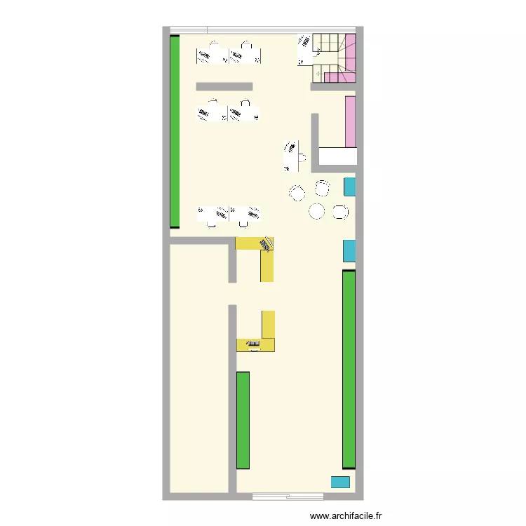 Optic 2000 r&eacute; de chauss&eacute;e. Plan de 
