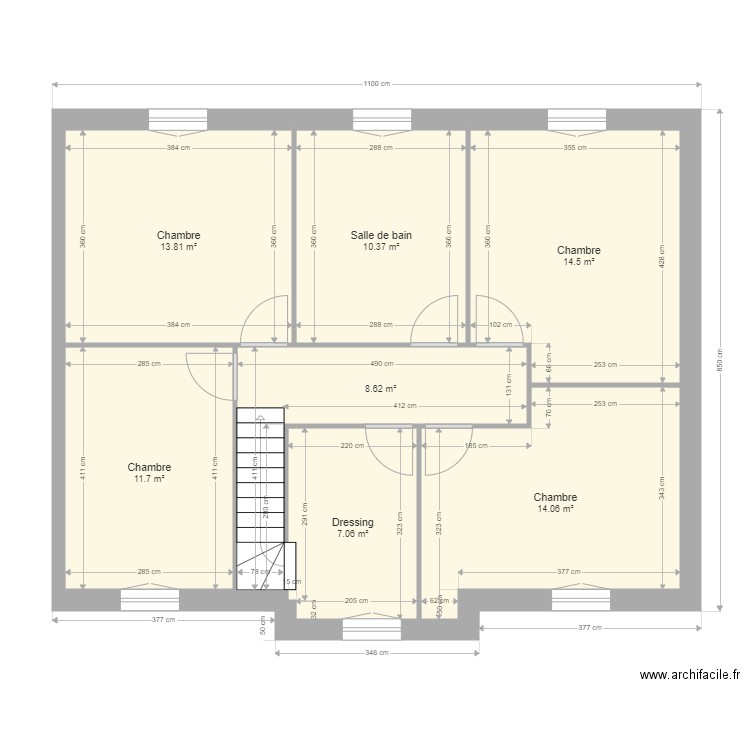 sci 2 papillons etage verneuil. Plan de 0 pièce et 0 m2