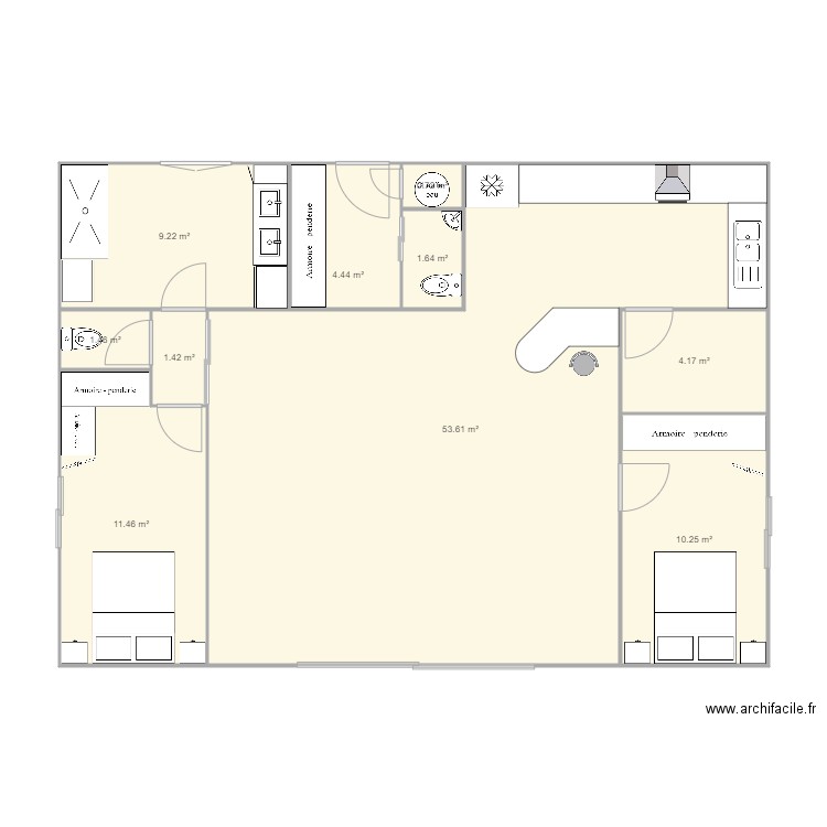 Maison container. Plan de 0 pièce et 0 m2