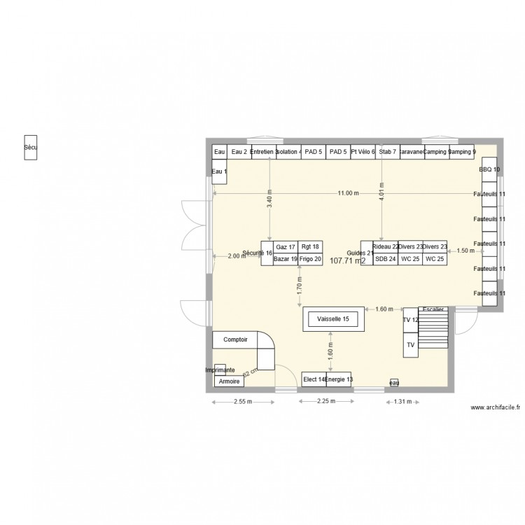 st leger. Plan de 0 pièce et 0 m2