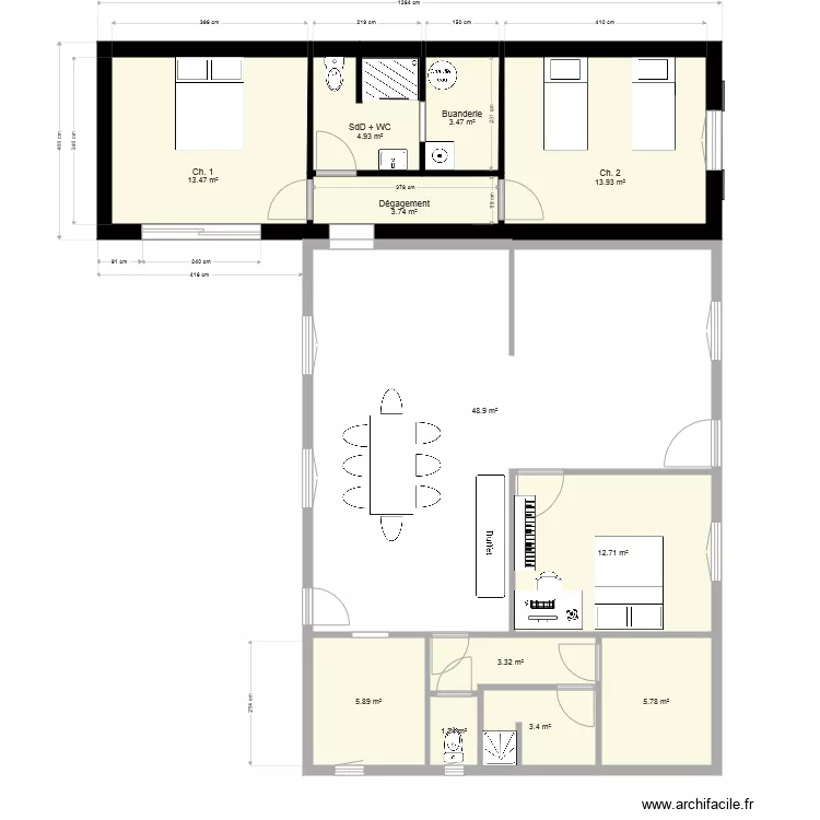 Maubuisson Extension v21. Plan de 