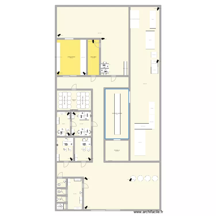 plan usine 630m2 NOUVEAU. Plan de 