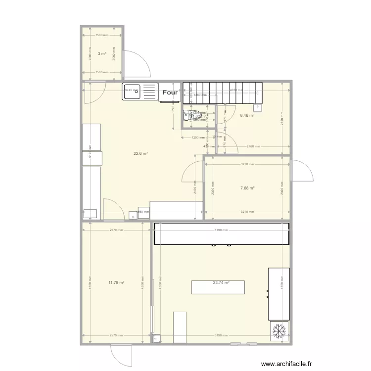 champ fleury. Plan de 