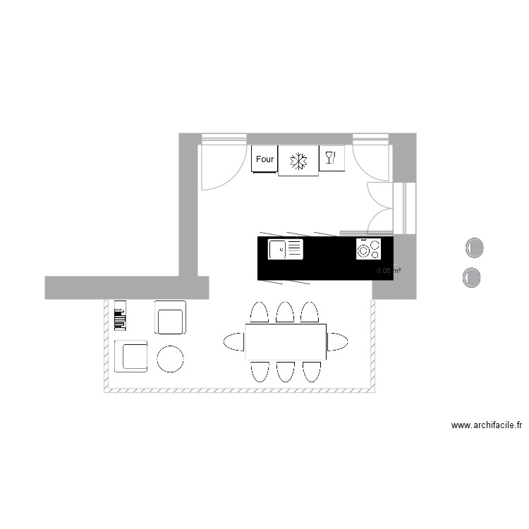 Projet MS Cuisine. Plan de 0 pièce et 0 m2