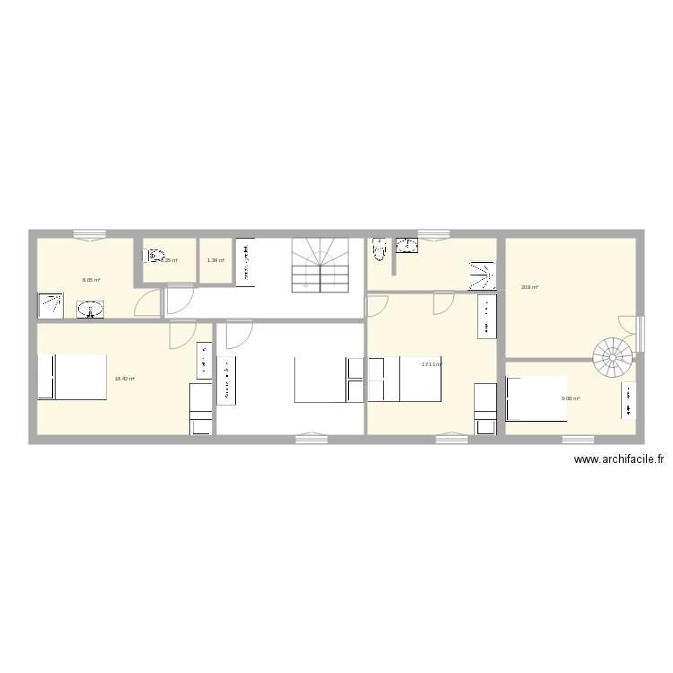 marceline. Plan de 0 pièce et 0 m2
