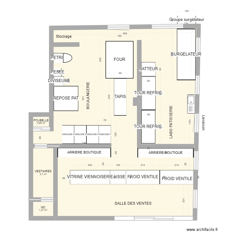 argenteuil. Plan de 4 pièces et 111 m2