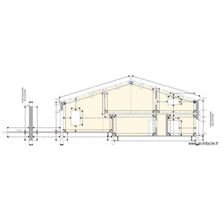 opoul coupe. Plan de 0 pièce et 0 m2