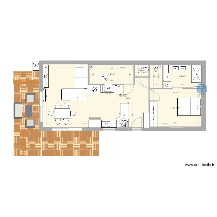 1er plan. Plan de 0 pièce et 0 m2