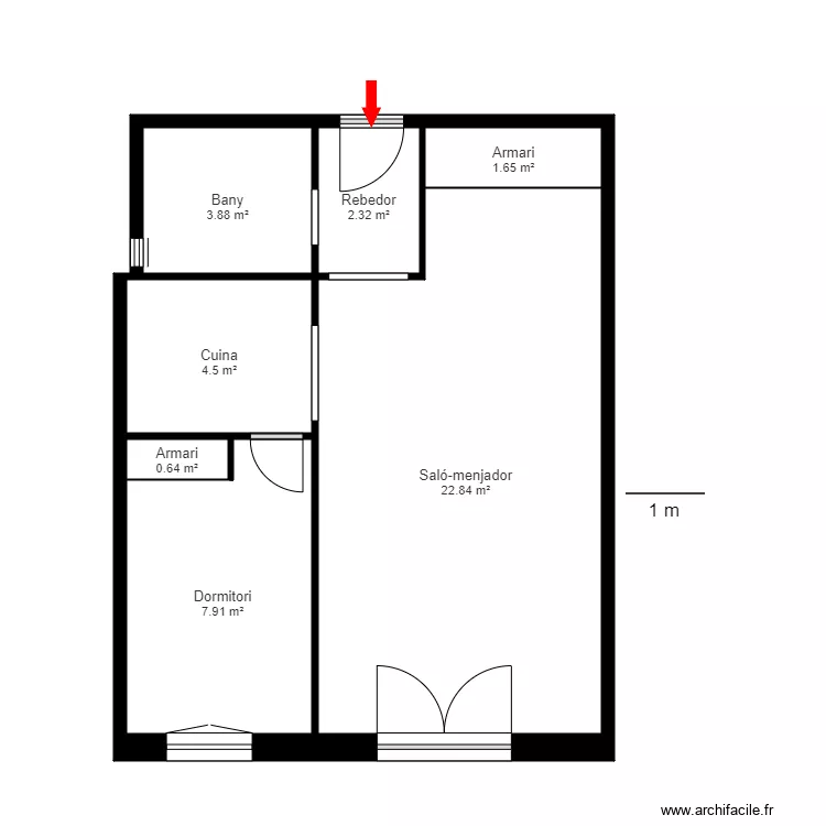 ED. SPORTING, 1-5. PAS DE LA CASA. Plan de 