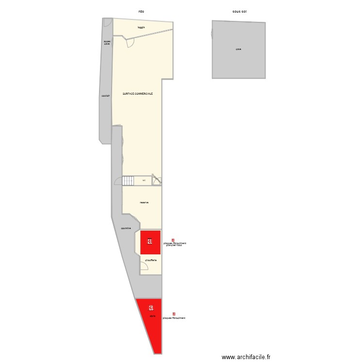 bogaert rdc am. Plan de 0 pièce et 0 m2
