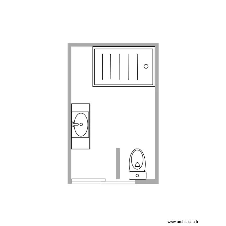 SDB Nouvelle. Plan de 