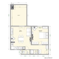 Nocolaï_Salon ouvert sur cuisine