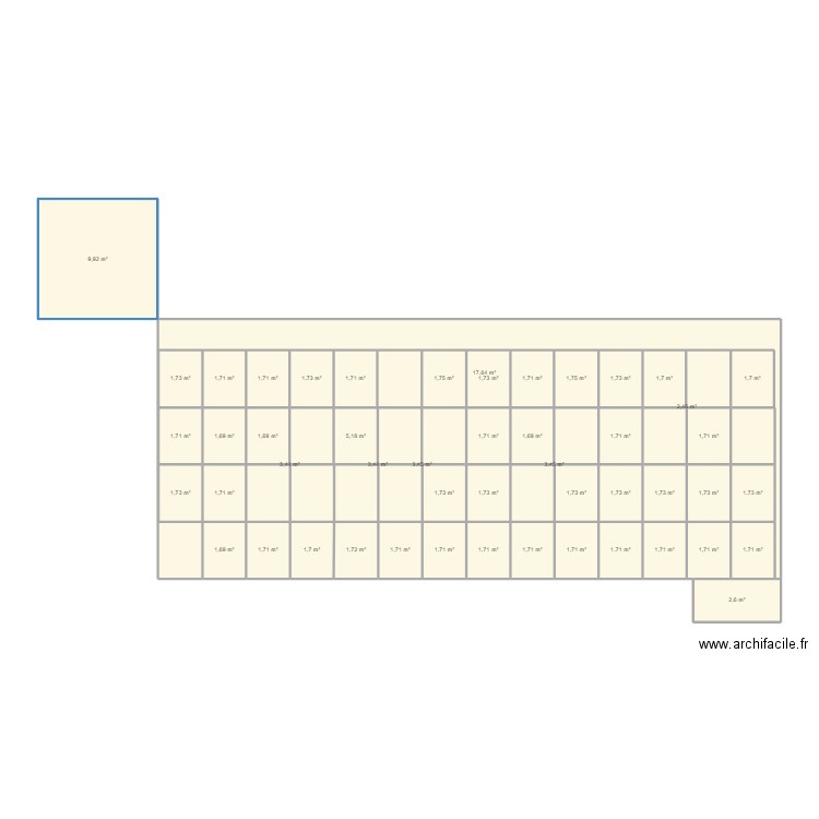 terasse. Plan de 0 pièce et 0 m2