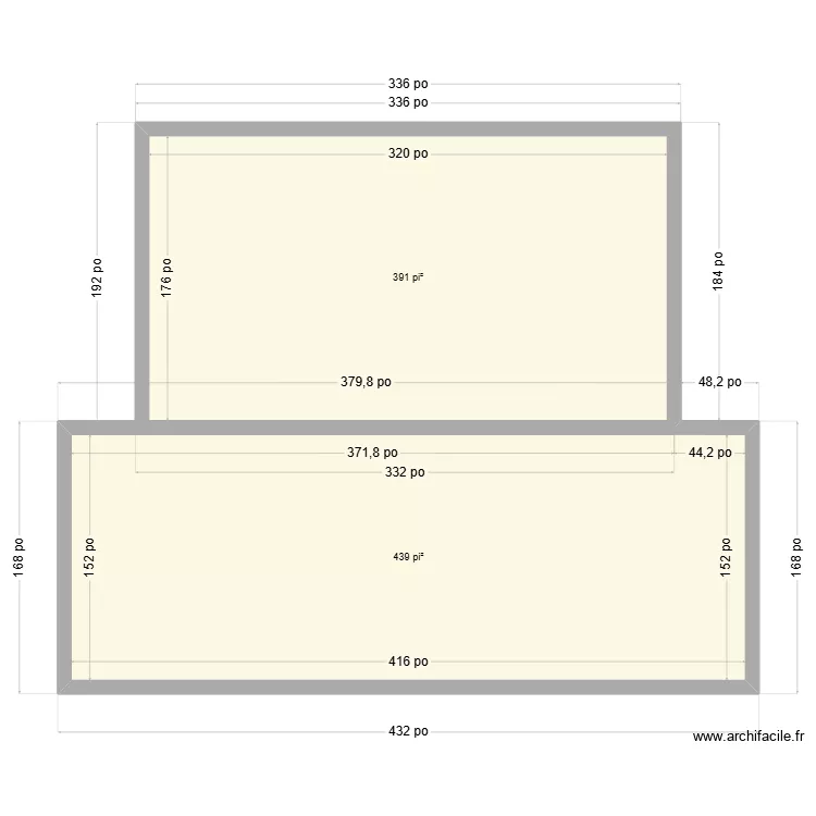 Aménagement du sous-sol #3. Plan de 2 et 77 m² Aménagement du sous-sol #3. Plan de 2 et 77 m²