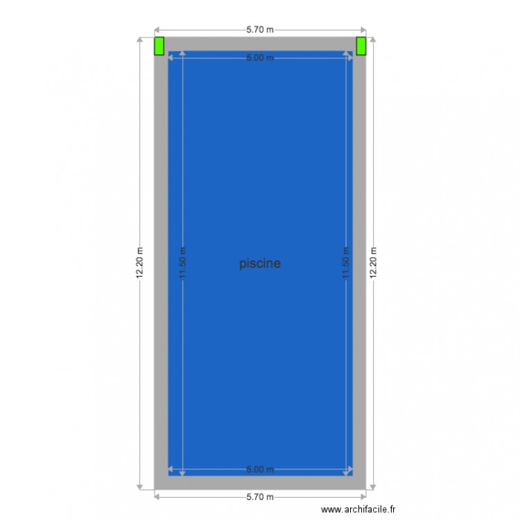 PISCINE. Plan de 0 pièce et 0 m2