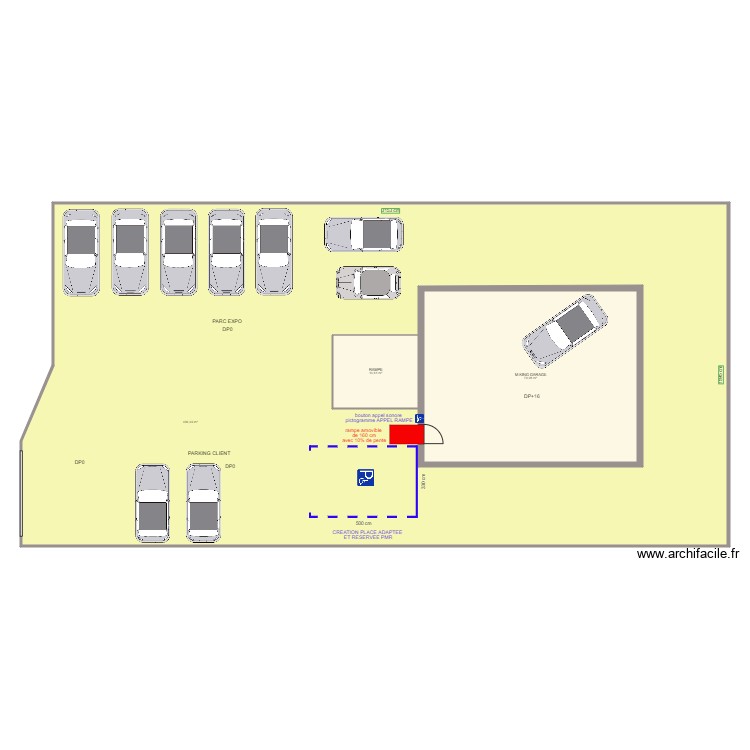 M KING GARAGE STATIONNEMENT APRES TRAVAUX. Plan de 0 pièce et 0 m2