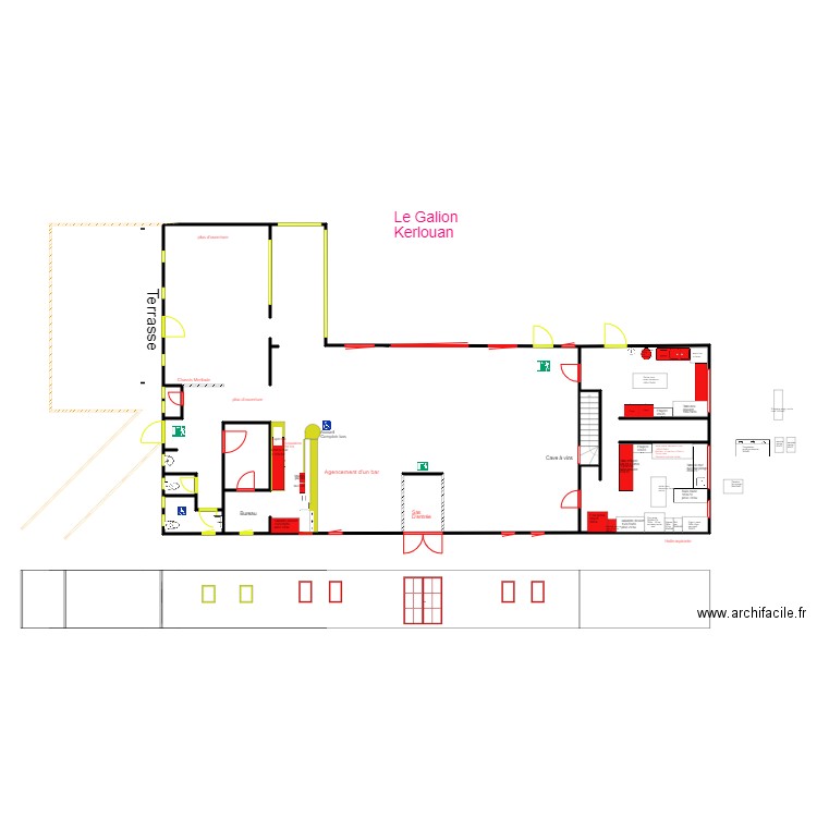 le galion actuel rénoné 1. Plan de 0 pièce et 0 m2