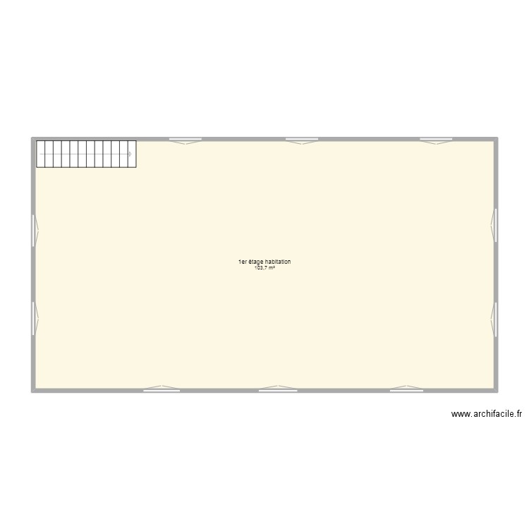 2e étage habitation. Plan de 0 pièce et 0 m2
