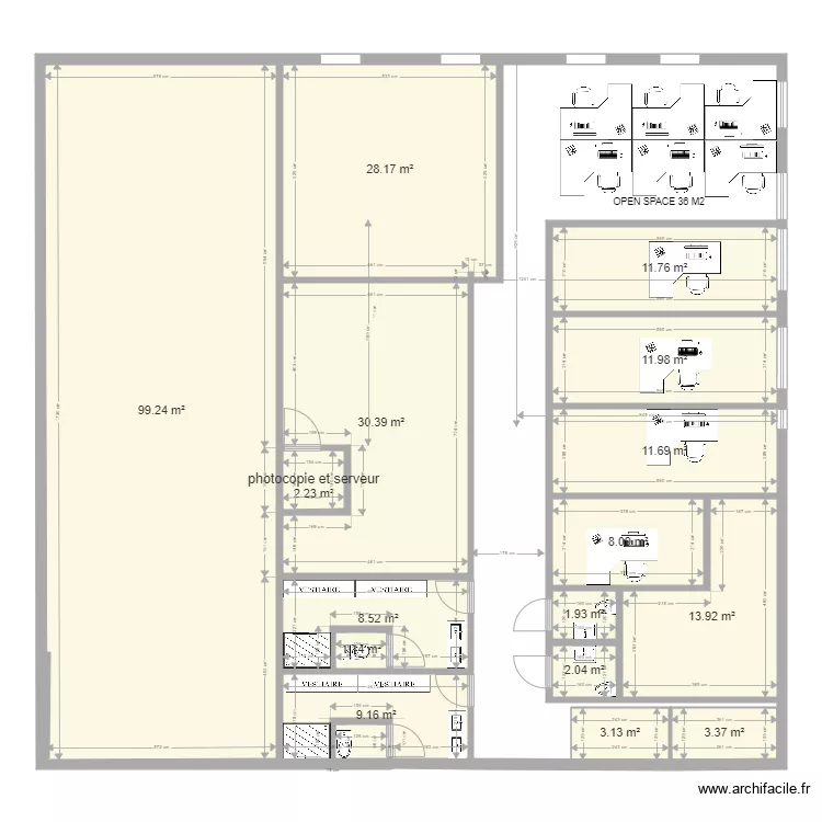 plan salle boeuf v3. Plan de 