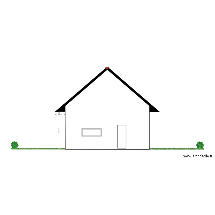 Maison Pignon OUEST. Plan de 0 pièce et 0 m2